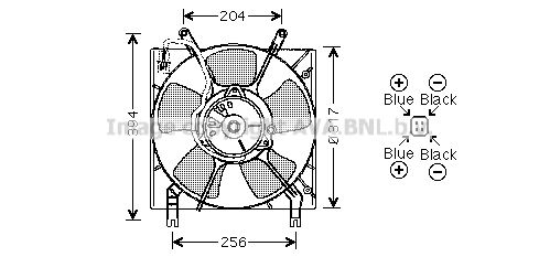 AVA QUALITY COOLING Tuuletin, moottorin jäähdytys MT7514